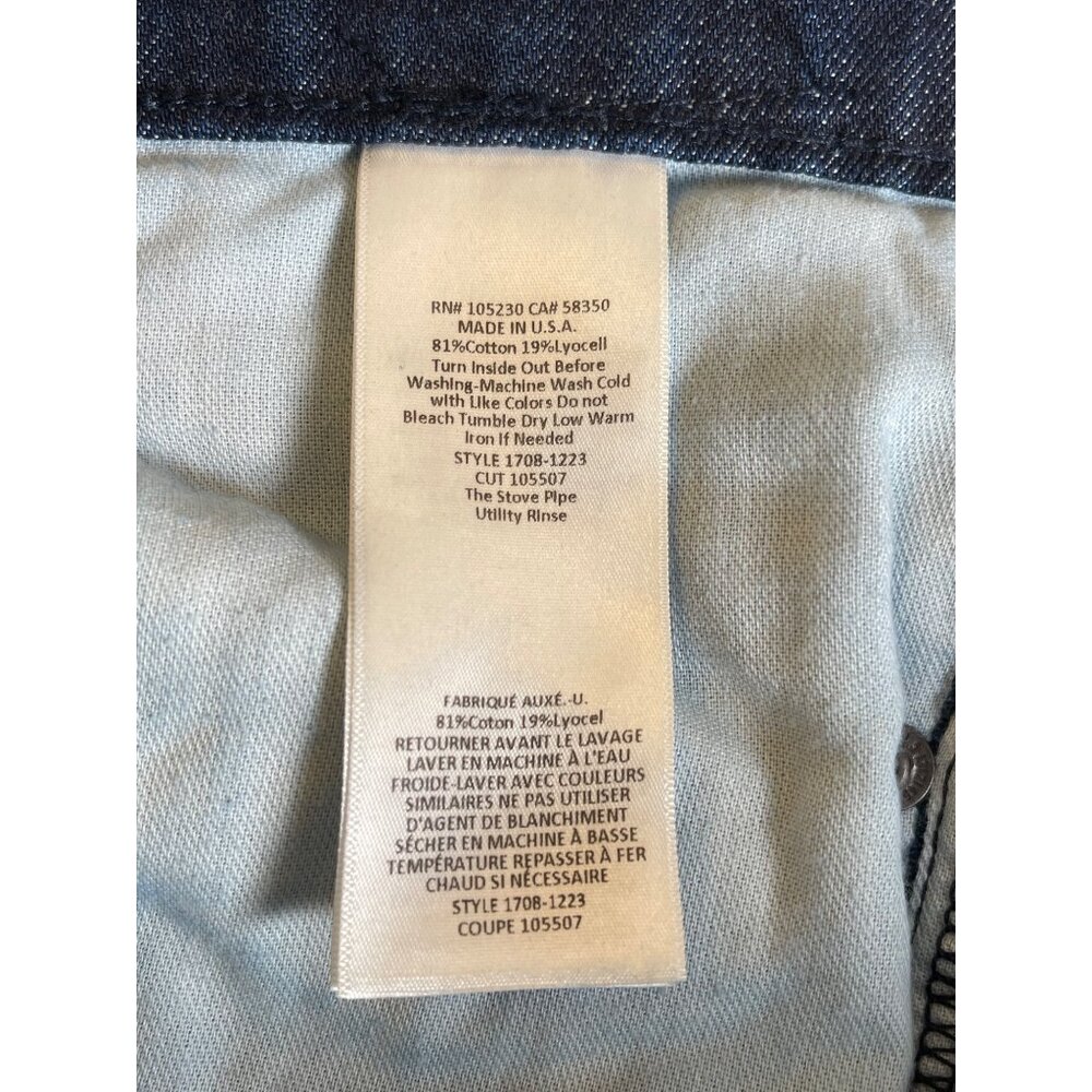 Current / Elliot Women's The Stove Pipe Straight Leg Jeans in Utility Rinse - Picture 7 of 11